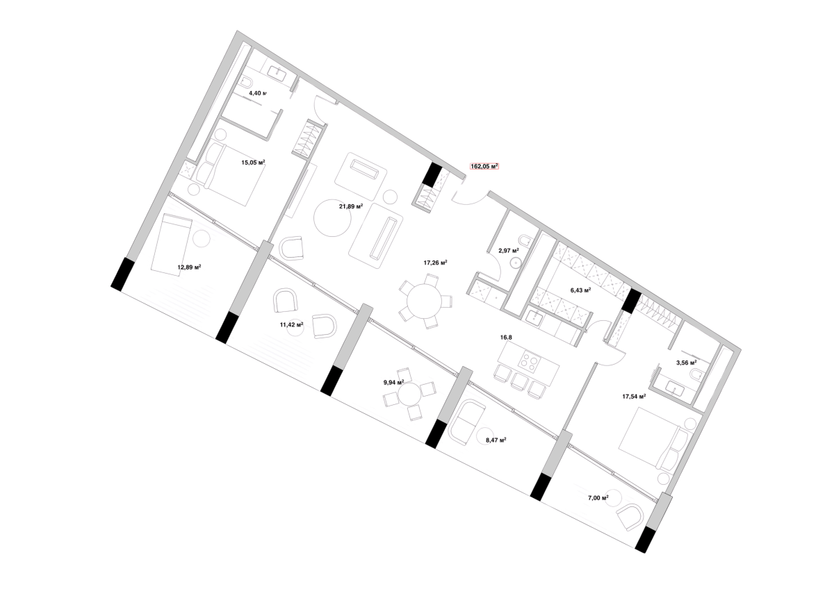 Բնակարան N601 | Հարկ 6 | Վաճառք Երևանում | Կամերտուն